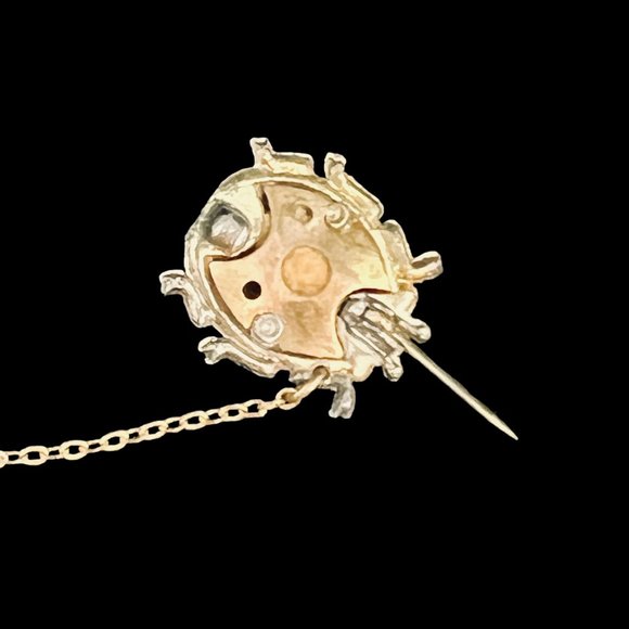 Set Of Gold Tone And Multi-Colored Rhinestone & Enamel Beetle Scent Brooch (5165 - Picture 7 of 8